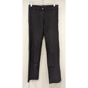 Betabrand Straight Leg Dress Pants Yoga Pants in Charcoal Size Medium Petite